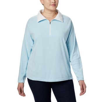 Columbia Glacial IV 1/2 Zip Plus Size, Sudaderas Azules Para Mujer | 670924-URH